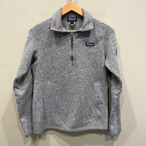 Patagonia Women’s Better Sweater 1/4 Zip in Birch White - Size: Medium